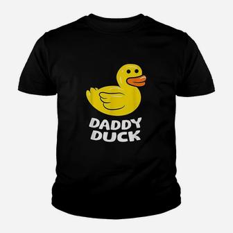 Funny Daddy Duck Rubber Duck Youth T-shirt | Crazezy