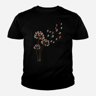 Funny Dandelion Cats Flower Colorful Pet Cat Lovely Gift Cat Youth T-shirt | Crazezy DE