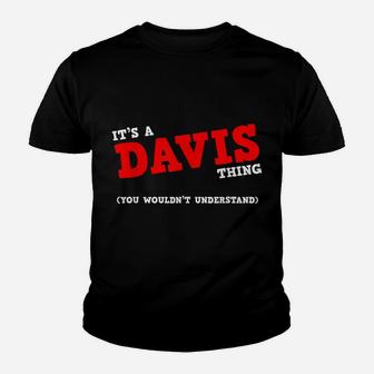 Funny Davis Matching Family Name Shirt Personalized Gift Youth T-shirt | Crazezy UK