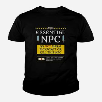 Funny Essential Npc Do Not Harm Youth T-shirt | Crazezy AU