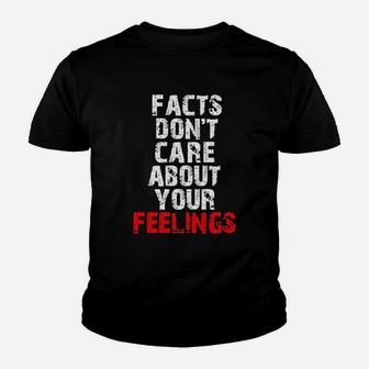 Funny Facts Dont Care About Your Feelings Youth T-shirt | Crazezy