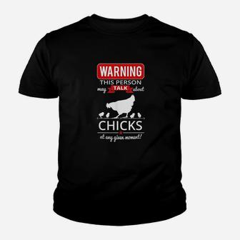 Funny Farmer Chicken Farming Youth T-shirt | Crazezy UK