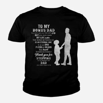 Funny Fathers Day Bonus Dad Gift From Daughter Son Wife Youth T-shirt | Crazezy AU