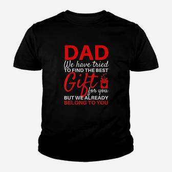 Funny Fathers Day Gift From Daughter Son Wife For Dad Youth T-shirt | Crazezy DE
