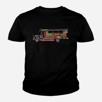 Funny Filipino Adventure Pride Jeepney Pinoy Public Vehicle Youth T-shirt | Crazezy