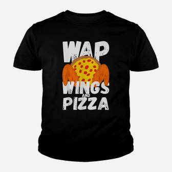 Funny Food Chicken Wing Wings And Pizza Wap Youth T-shirt | Crazezy AU