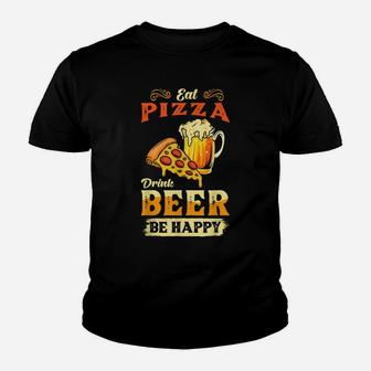 Funny Food Quotes - Eat Pizza Drink Beer Youth T-shirt | Crazezy UK