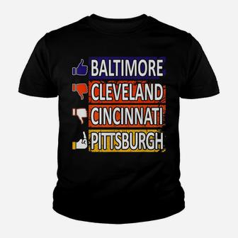 Funny Football Fan Of Baltimore City Youth T-shirt | Crazezy CA
