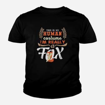 Funny Fox My Human Youth T-shirt | Crazezy CA