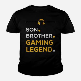 Funny Gamer Christmas Gift Son Brother Gaming Legend Youth T-shirt | Crazezy AU