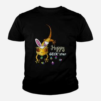 Funny Gecko Hunting For Easter Egg Chocolates Tee Youth T-shirt | Crazezy
