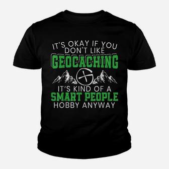 Funny Geocaching Outdoor Activity Treasure Hunting Gps Youth T-shirt | Crazezy CA