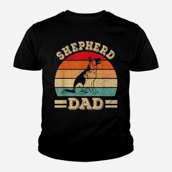 Funny German Shepherd Dad Print Dog Vintage Retro Youth T-shirt | Crazezy CA