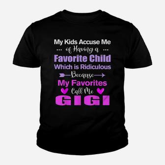 Funny Gigi Tshirt My Favorite Call Me Gigi Mother's Day Gift Youth T-shirt | Crazezy AU