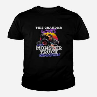 Funny Grandma Monster Truck Youth T-shirt | Crazezy UK