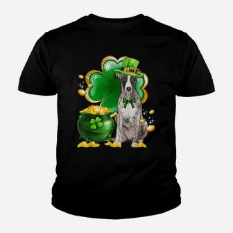 Funny Greyhound Dog Shamrock Irish Saint St Patrick Day Youth T-shirt | Crazezy