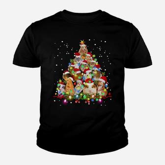 Funny Guinea Pig Christmas Tree Ornament Decor Gift Cute Sweatshirt Youth T-shirt | Crazezy