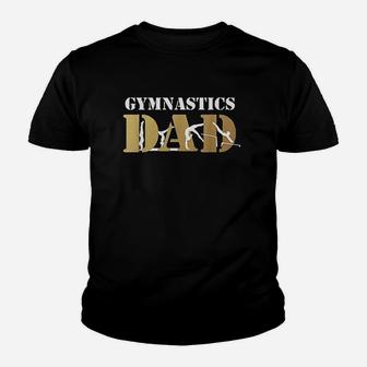 Funny Gymnastics Dad Love Daughter Gift Youth T-shirt | Crazezy AU