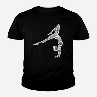 Funny Gymnastics Practice Top Gymnast Words Gift For Gymnast Youth T-shirt | Crazezy UK