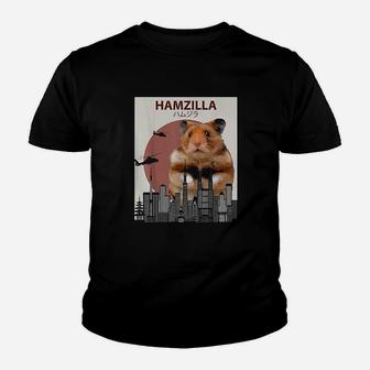 Funny Hamster Hamzilla- Cute Gift For Hamster Lovers Youth T-shirt | Crazezy
