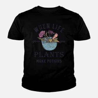 Funny Herbalist And Apothecarist Puns Make Potions Herbalism Youth T-shirt | Crazezy CA