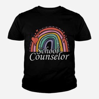 Funny High School Counselor Rainbow Boho Welcome Back Youth T-shirt | Crazezy UK