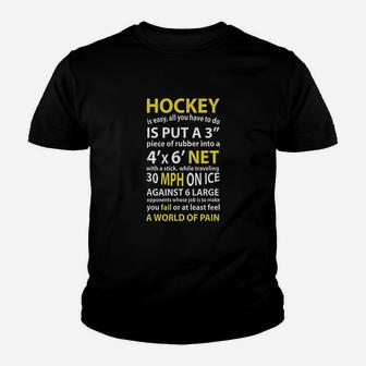 Funny Hockey Quote Hockey Is Easy Gift For Men Women Fans Youth T-shirt | Crazezy UK