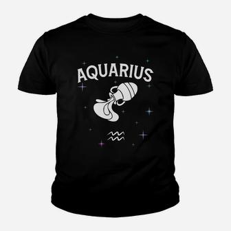 Funny Horoscope Aquarius Symbol Zodiac Sign Costume Youth T-shirt | Crazezy UK