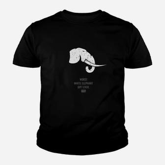 Funny Humor Fool Joke Best Worst Elephant Gift Ever Youth T-shirt - Thegiftio UK