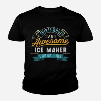 Funny Ice Maker Shirt Awesome Job Occupation Graduation Youth T-shirt | Crazezy