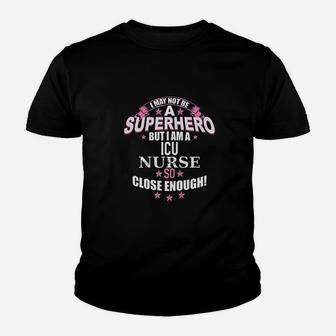 Funny Icu Nurse Superhero Gift For Nurses Youth T-shirt | Crazezy DE