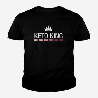 Funny Keto Keto King Ketosis Ketone Lifestyle Gift Youth T-shirt | Crazezy CA