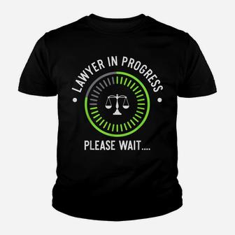 Funny Lawyer In Progress Gift | Law School Apparel Youth T-shirt | Crazezy DE