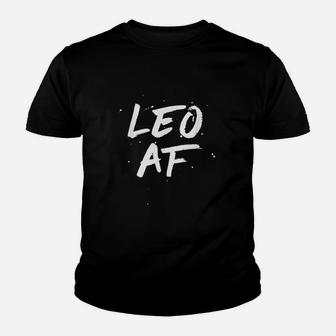 Funny Leo Af Leo Zodiac Birthday July Youth T-shirt | Crazezy