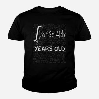 Funny Math Geek Integral Calculus 60Th Birthday 60 Years Old Youth T-shirt | Crazezy