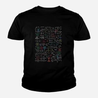 Funny Math Teacher Gift Idea Mathematics Formulas Youth T-shirt | Crazezy