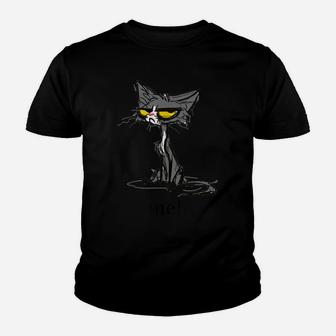 Funny Meh Cat, Funny Siamese Meh Cat Gifts For Cat Lovers Youth T-shirt | Crazezy