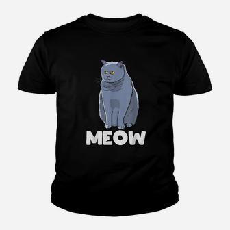Funny Meow Cat Lady And Cats Kittens People Men Women Youth T-shirt | Crazezy DE