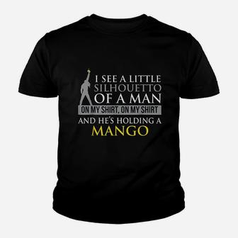 Funny Misheard Lyrics I See A Little Silhouetto Of A Man Youth T-shirt | Crazezy AU