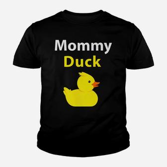 Funny Mommy Duck Rubber Duck Mom Youth T-shirt | Crazezy