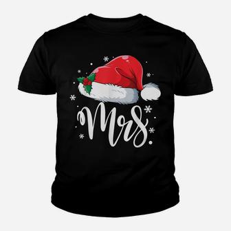 Funny Mrs Claus Santa Christmas Matching Couple Pajamas Him Youth T-shirt | Crazezy CA