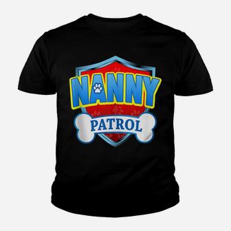 Funny Nanny Patrol - Dog Mom, Dad For Men Women Youth T-shirt | Crazezy