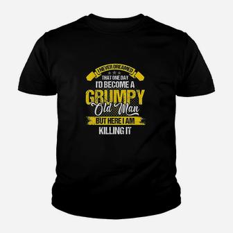 Funny Never Dreamed That Id Become A Grumpy Old Man Youth T-shirt | Crazezy AU