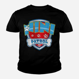 Funny Nini Patrol - Dog Mom, Dad For Men Women Youth T-shirt | Crazezy AU
