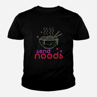 Funny Noodles Send Noods Japanese Ramen Youth T-shirt | Crazezy