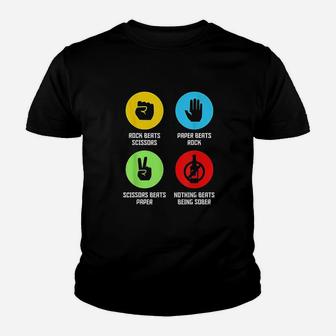 Funny Nothing Beats Being Sober Youth T-shirt | Crazezy DE