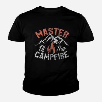 Funny Outdoor Camping Gifts Men Women Master Of Campfire Youth T-shirt | Crazezy UK