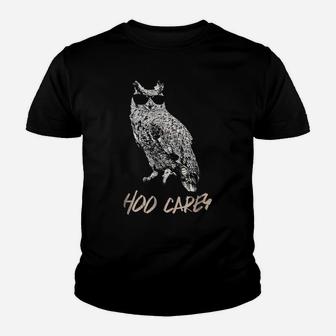 Funny Owl Pun T-Shirt - Hoo Cares Youth T-shirt | Crazezy CA