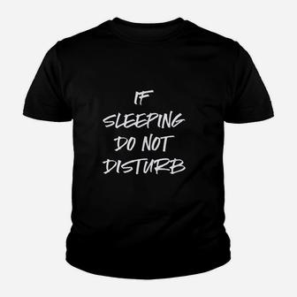 Funny Pajama Teen Boys Dad Pajamas Pj Do Not Disturb Youth T-shirt | Crazezy UK