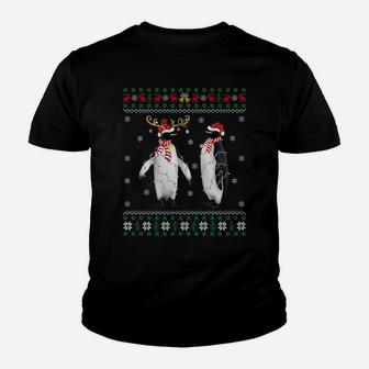 Funny Penguin Xmas Gift Santa Hat Ugly Penguin Christmas Sweatshirt Youth T-shirt | Crazezy AU